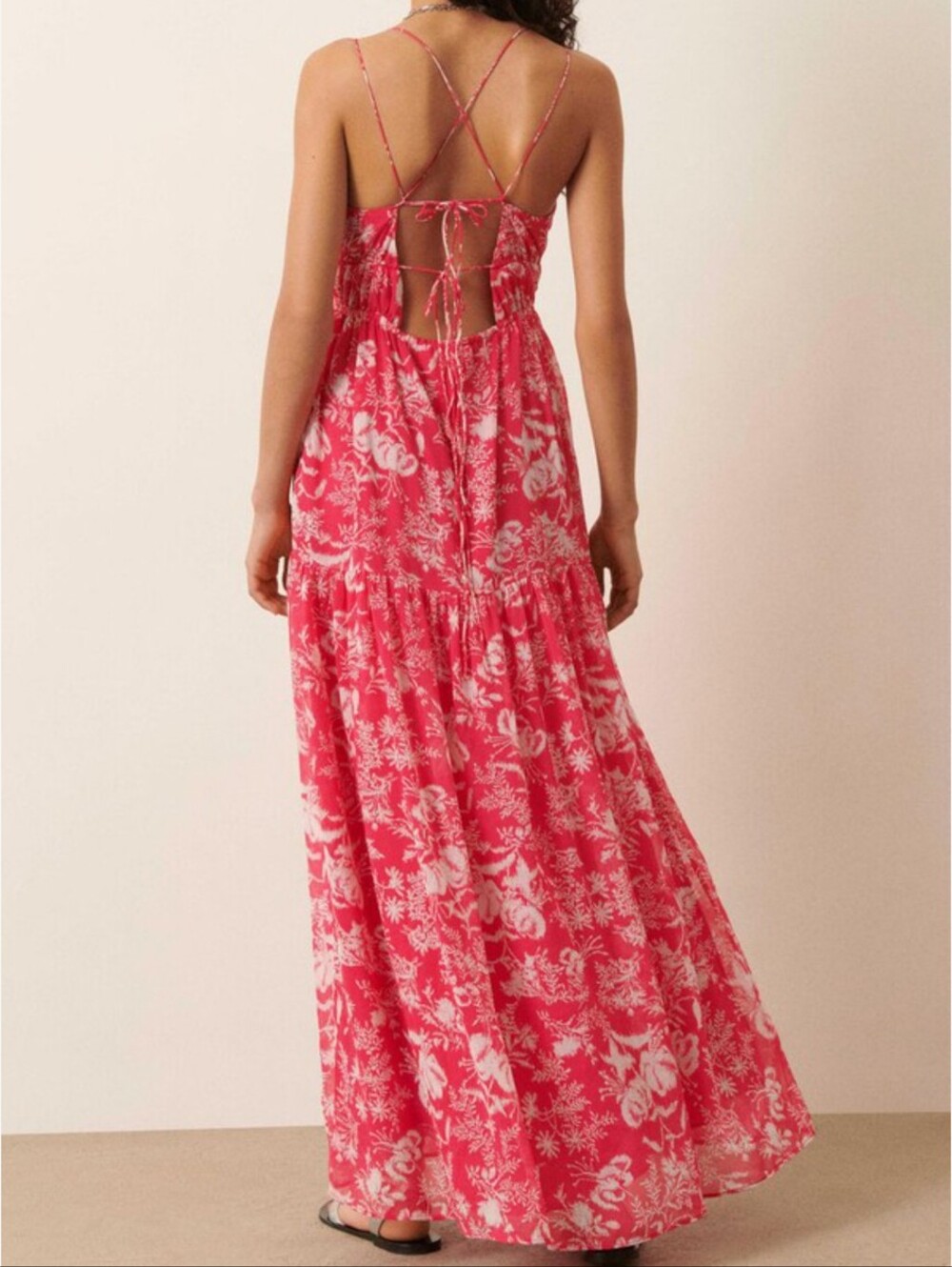 Ba&Sh Udalie Printed Maxi Dress XS Pink NWT